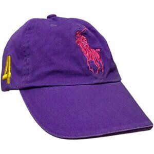 NWT NEW Polo Ralph Lauren Big Pony Women's Baseball Cap Hat Purple